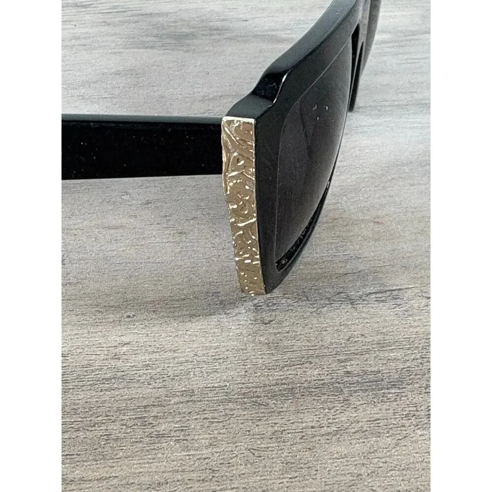 ETRO ET655S‎ 001 54 17 140 Black Silver Women's Sunglasses Italy EUC
